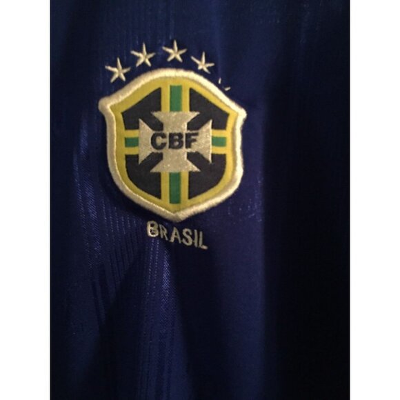 Brasil CBF #3 Men's Soccer Jersey Blue Remini UT - Picture 2 of 5